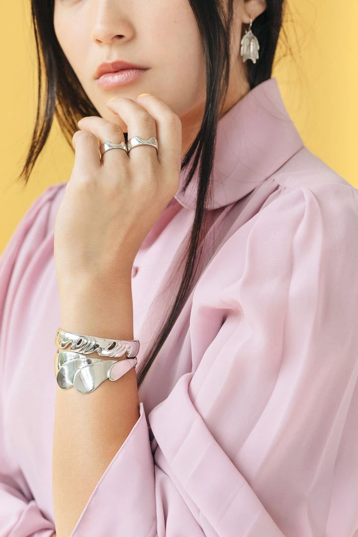 L.Greenwalt Jewelry Abstract Monstera Cuff 4 L.Greenwalt Jewelry Abstract Monstera Cuff