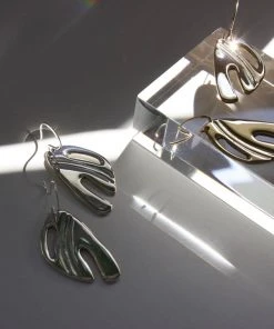 L.Greenwalt Jewelry Abstract Monstera Earrings Special Occasion