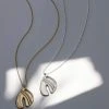L.Greenwalt Jewelry Abstract Monstera Pendant Necklace