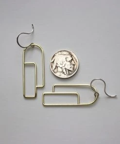 L.Greenwalt Jewelry Streamline Long Profile Earrings 13 L.Greenwalt Jewelry Streamline Long Profile Earrings