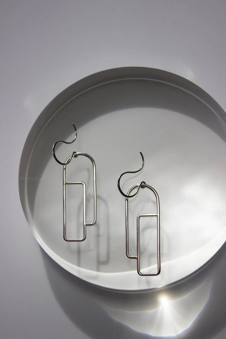 L.Greenwalt Jewelry Streamline Long Profile Earrings 4 L.Greenwalt Jewelry Streamline Long Profile Earrings