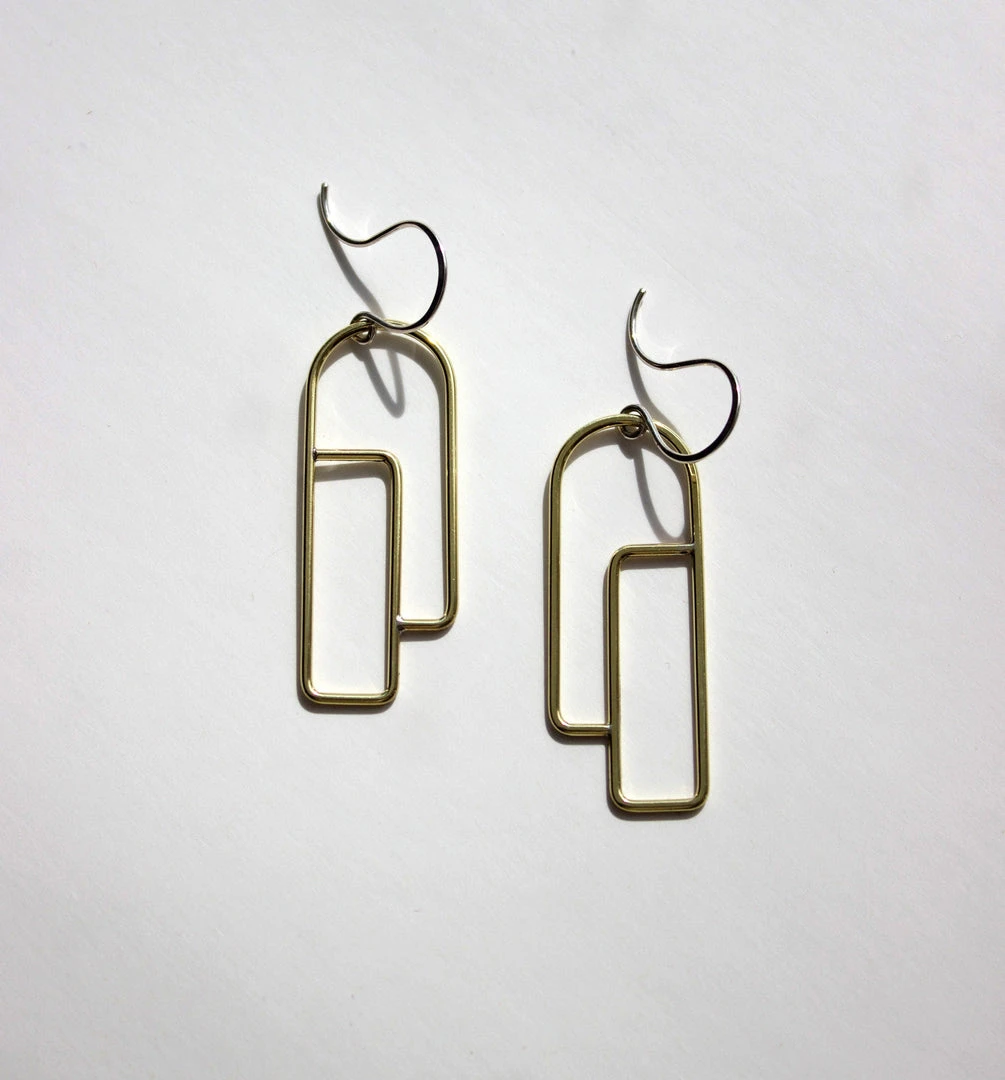 L.Greenwalt Jewelry Streamline Long Profile Earrings 6 L.Greenwalt Jewelry Streamline Long Profile Earrings