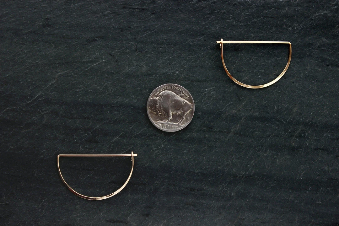 L.Greenwalt Jewelry Crescent Hoop Earrings Best Sellers 5 L.Greenwalt Jewelry Crescent Hoop Earrings Best Sellers