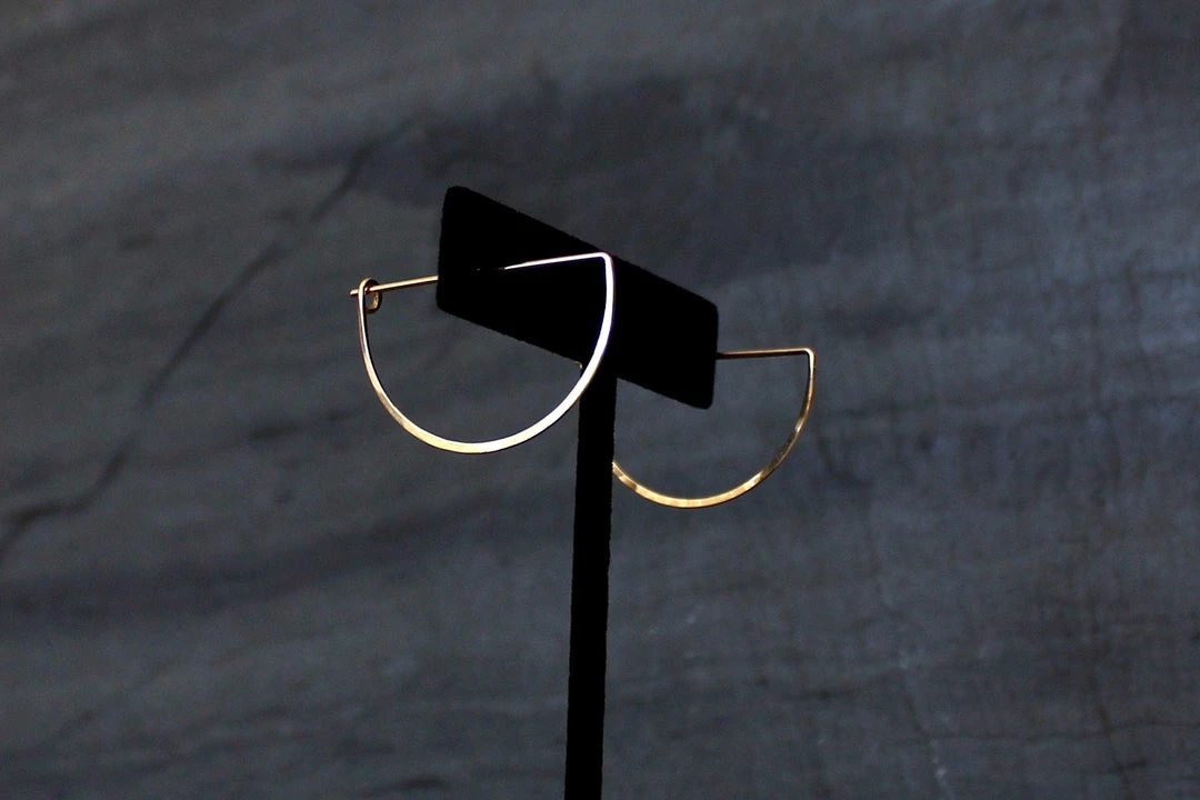 L.Greenwalt Jewelry Crescent Hoop Earrings Best Sellers 2 L.Greenwalt Jewelry Crescent Hoop Earrings Best Sellers