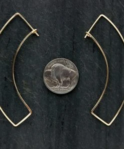 L.Greenwalt Jewelry Curve Gold Earrings 6 L.Greenwalt Jewelry Curve Gold Earrings