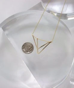 L.Greenwalt Jewelry Acute Triangle Necklace