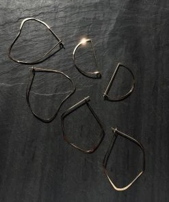 L.Greenwalt Jewelry Best Sellers Facet Hoop Earrings