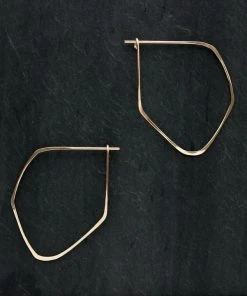 L.Greenwalt Jewelry Best Sellers Facet Hoop Earrings