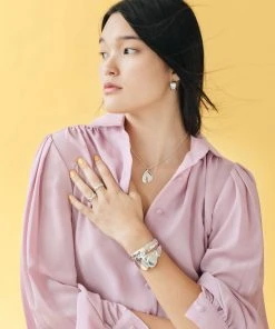 L.Greenwalt Jewelry Euphorbia Hoop Earrings