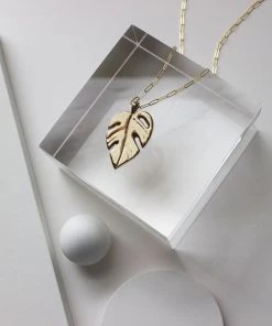L.Greenwalt Jewelry Best Sellers Monstera Necklace