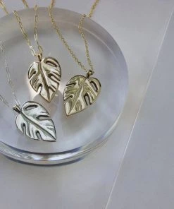 L.Greenwalt Jewelry Best Sellers Monstera Necklace
