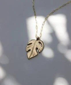 L.Greenwalt Jewelry Best Sellers Monstera Necklace