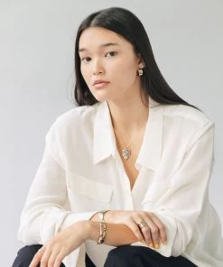 L.Greenwalt Jewelry Best Sellers Monstera Necklace