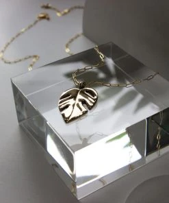 L.Greenwalt Jewelry Best Sellers Monstera Necklace