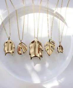 L.Greenwalt Jewelry Best Sellers Monstera Necklace