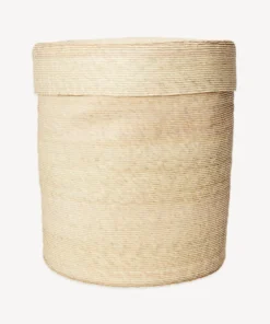 Minna Lidded Palm Basket 10 Minna Lidded Palm Basket