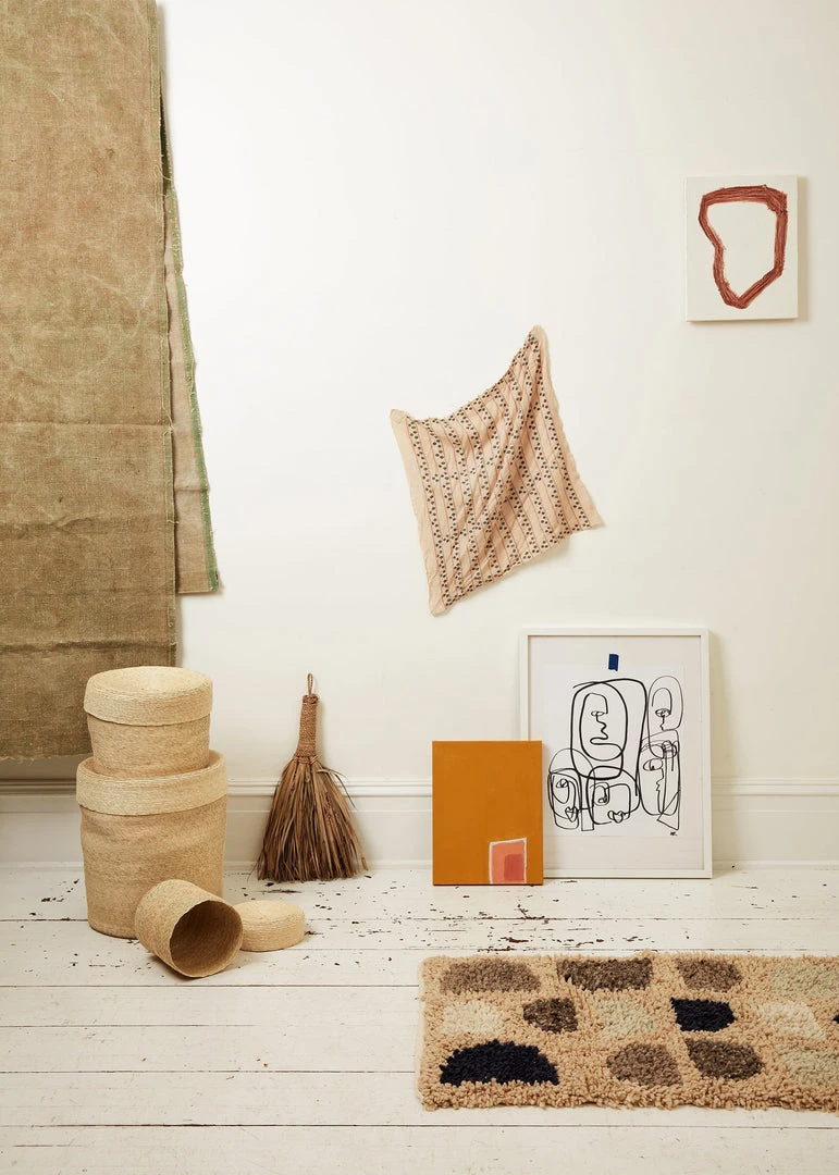 Minna Lidded Palm Basket Minna Lidded Palm Basket