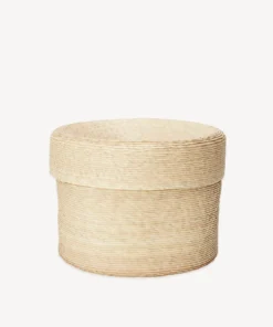 Minna Lidded Palm Basket 9 Minna Lidded Palm Basket