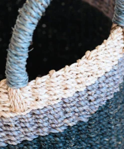 LIKHÂ Black Floor Basket With Handles Home Goods