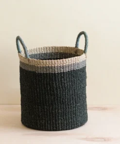 LIKHĂ‚ Black Floor Basket With Handles Home Goods