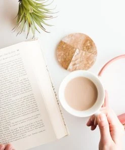 LIKHÂ Cracked Mother Of Pearl Coaster Set