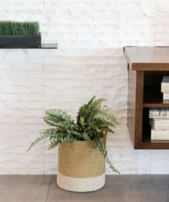 LIKHÂ Mustard Floor Basket With Handles