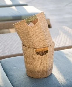 LIKHÂ Octagon Basket With Colorful Handles