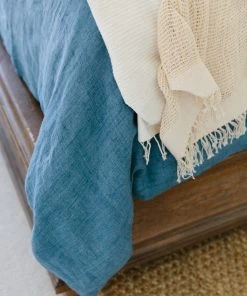 Creative Women Denim Blue Linen Duvet Set Home Goods