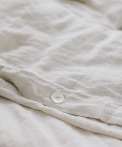 Creative Women Home Goods Natural Chambray Linen Duvet Cover Set