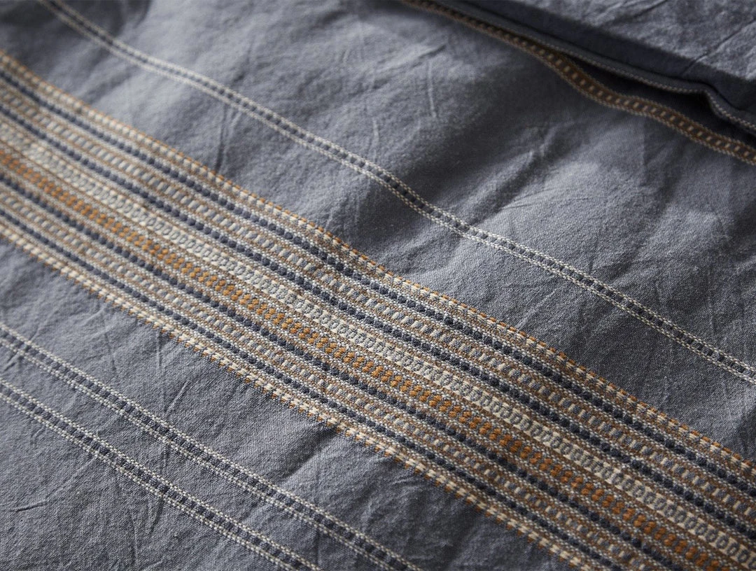 Coyuchi Home Goods Lobos Duvet Cover - Azure / Indigo 6 Coyuchi Home Goods Lobos Duvet Cover - Azure / Indigo