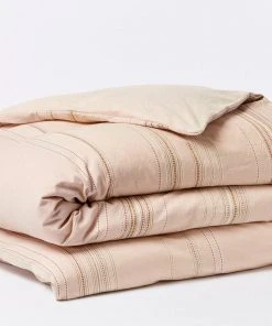 Coyuchi Lobos Duvet Cover - Cork / Rosehip