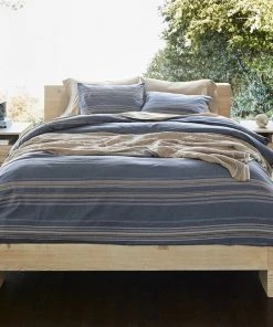 Coyuchi Lobos Sham - Azure / Indigo