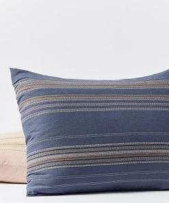 Coyuchi Lobos Sham - Azure / Indigo