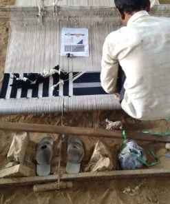 Leah Singh Lola Jute Rug - Gold Lines