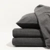 Looma Flannel Sheet Set - Charcoal Home Goods