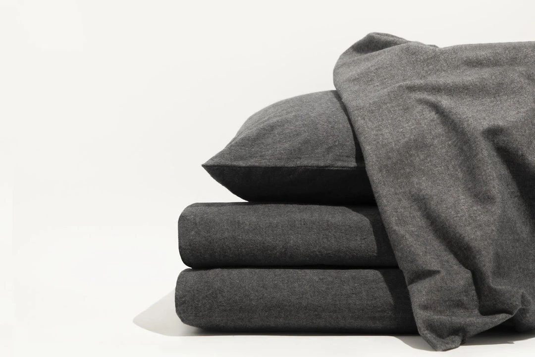 Looma Flannel Sheet Set - Charcoal Home Goods 1 Looma Flannel Sheet Set - Charcoal Home Goods