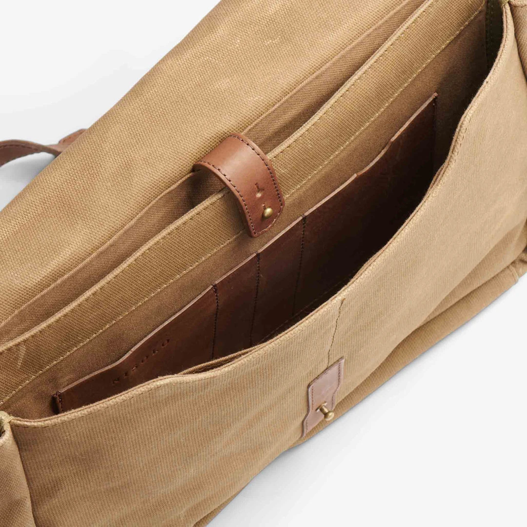 Nisolo Loreto Messenger Bag - Waxed Canvas Nisolo Loreto Messenger Bag - Waxed Canvas