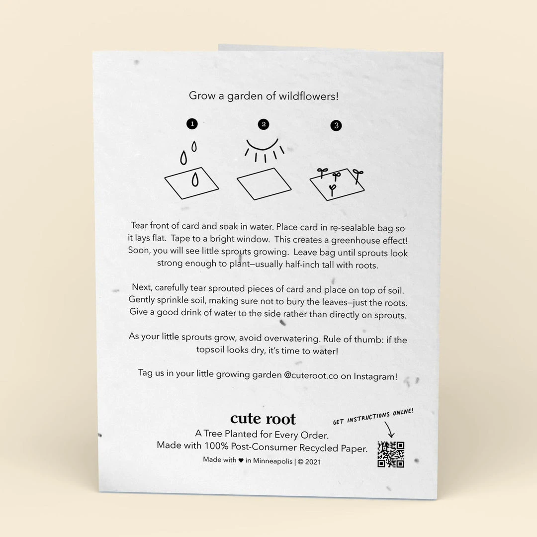 Cute Root Love Love Love Plantable Cards - 10 Pack Greeting Cards 2 Cute Root Love Love Love Plantable Cards - 10 Pack Greeting Cards