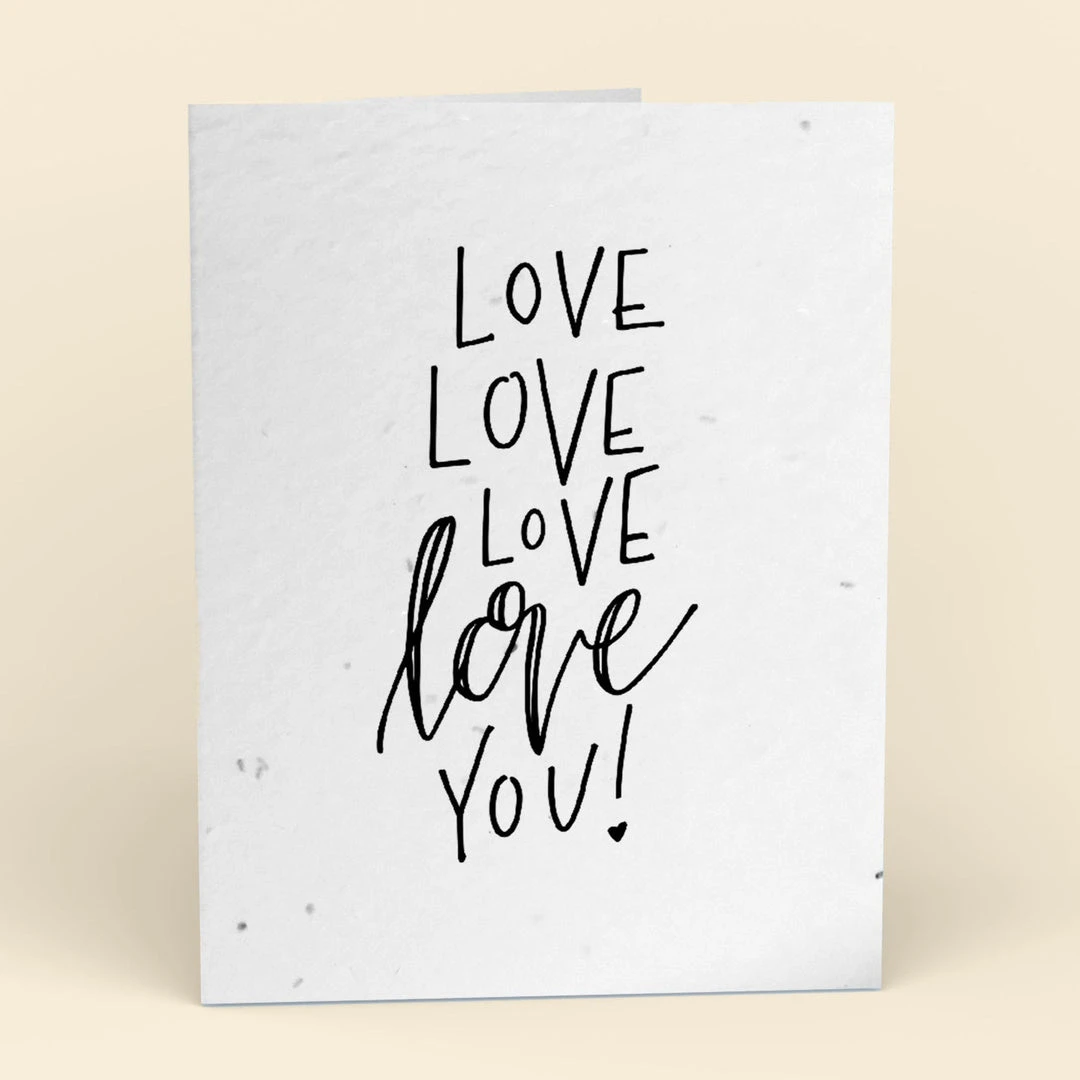 Cute Root Love Love Love Plantable Cards - 10 Pack Greeting Cards 1 Cute Root Love Love Love Plantable Cards - 10 Pack Greeting Cards