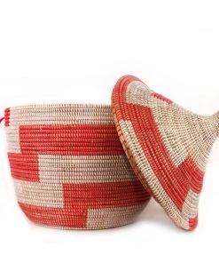 Mbare Low Patterned Hamper Basket Home Goods