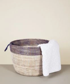 Mbare Low Two-Tone Hamper Basket