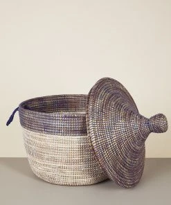 Mbare Low Two-Tone Hamper Basket