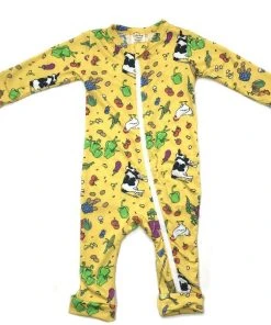 Lucky Bug Clothing Best Sellers Baby's Everyday Bamboo Long Sleeve Playsuit