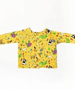 Lucky Bug Clothing Baby's Soft Bamboo Reversible Farm + Cow Cardigan Kids' + Baby