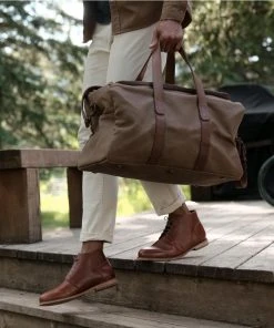 Nisolo Luis Weekender - Waxed Canvas Accessories