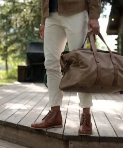 Nisolo Luis Weekender - Waxed Canvas Accessories