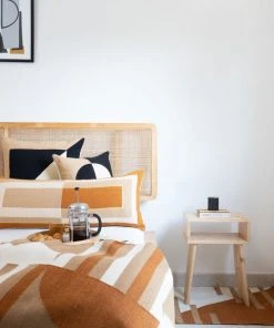 Leah Singh Home Goods Luna Stripes Wool Rug - Ochre