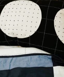 Anchal Lunar Dot Lumbar Pillow - Charcoal