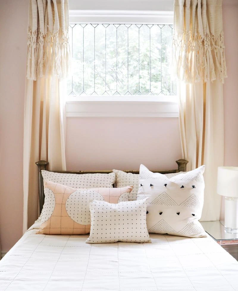 Anchal Lunar Dot Lumbar Pillow - Ivory Home Goods Anchal Lunar Dot Lumbar Pillow - Ivory Home Goods