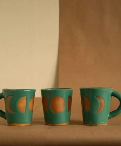 Anne Gates Studio Lunar Phase Ceramic Mug Drinkware
